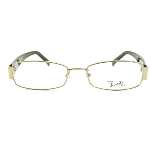 Emilio Pucci Rectangle Women Gold Metal Frame main image 5